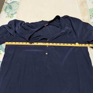 Lilly Pulitzer Navy blue silk Top